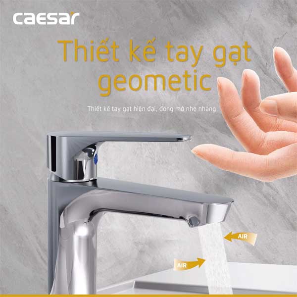 Vòi Lavabo Lạnh Caesar B060CU (bộ xả nhấn)