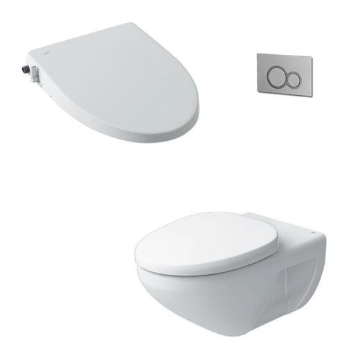 Bồn cầu treo tường nắp rửa cơ INAX AC-23P + CW-S15VN
