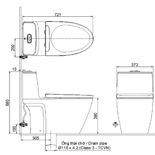 Bồn Cầu Nắp Điện Tử INAX AC-902/CW-KB22AVN