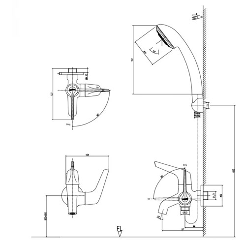 Vòi lavabo INAX BFV-17-4C lạnh