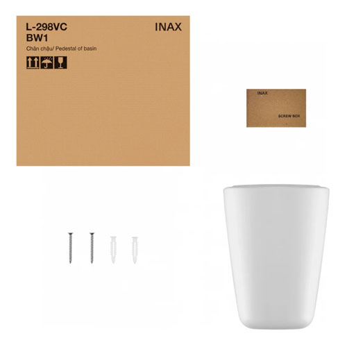 Chân Ngắn Lavabo INAX L-298VC Treo Tường 