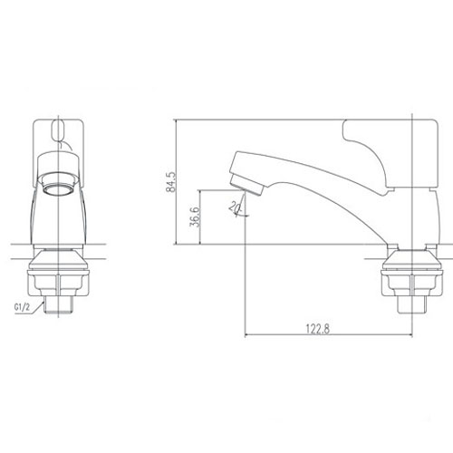Vòi rửa Lavabo nước lạnh Inax LFV-13BP