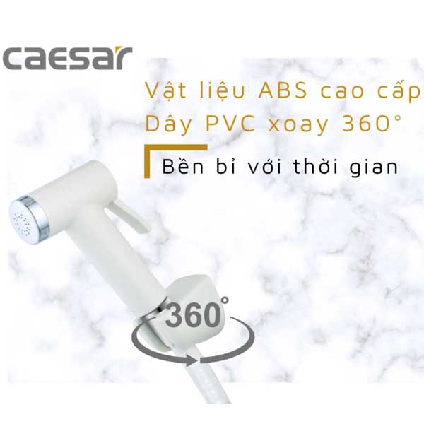 Vòi Xịt Toilet Nhựa Caesar BS306A