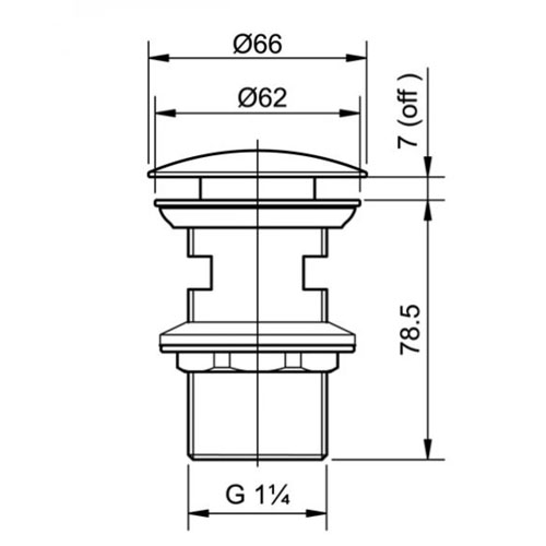Bộ xả nhấn Toto T6JV6