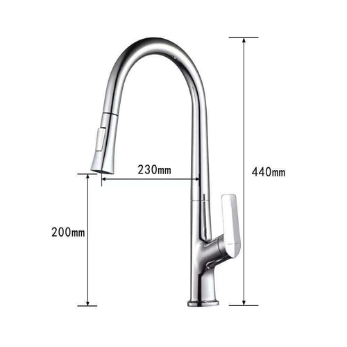 vòi rửa bát rút dây Haruki HRB-128