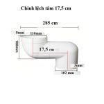 Thiết Bị Chỉnh Lệch Tâm Bồn Cầu,Bàn Cầu,bệt 17,5 cm dùng cho ống phi 110