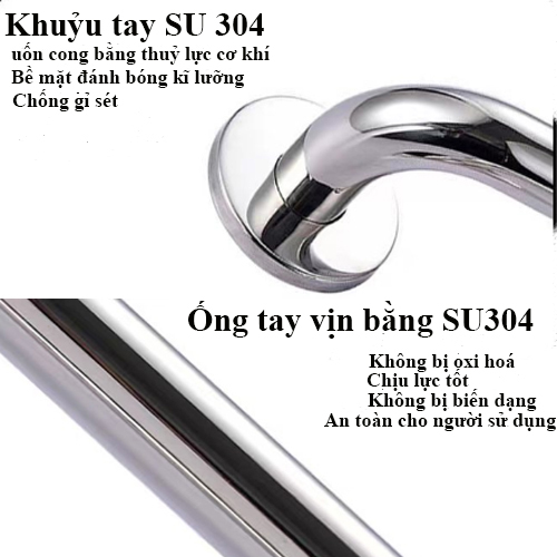 Tay vịn phòng tắm Haruki HRTV 12 ( 60X40 cm) SU304