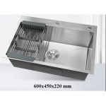 Chậu rửa bát inox 304 Haruki HRCB 6045 (600 x 450 x 220mm)