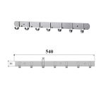 Móc áo inox su 304  Haruki HRMA 987 ( 7 móc)