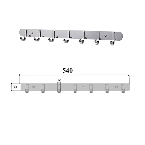 Móc áo inox su 304 Haruki HRMA 987 ( 7 móc)
