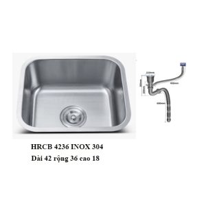 chậu rửa bát Haruki 1 hố inox 304 HRCB 4236