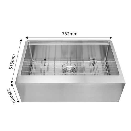 Chậu rửa bát Haruki inox 304 bán âm HRCB 7651 1 hố