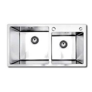 Chậu rửa bát 2 hố Sobisung SB-8045U ( 2 hố lệch)