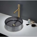 Chậu rửa lavabo đặt bàn pha lê HANJIN HJ-40CR