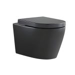 Bồn cầu 1 khối treo tường màu đen HANJIN HJ-8590MB , HJ-8590MW, HJ-8590, HJ-8590B