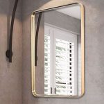 Gương chữ nhật viền Inox trắng, vàng Hanjin HJG-007