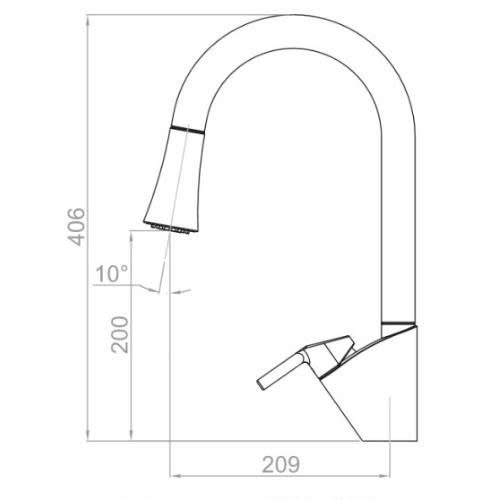 Vòi rửa bát Sobisung YJ-81NB 1 Vòi rửa bát Sobisung YJ-81NB