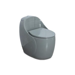 Bồn cầu Ecod trứng liền khối EB090G (MÀU XÁM)