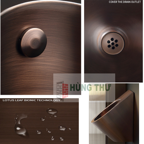 Bồn tiểu nam Swass  inox 304 STN-8105 ( màu đồng cổ)