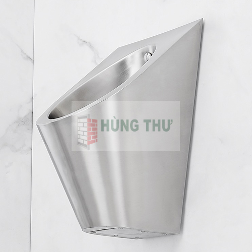 Bồn tiểu nam Swass inox 304 STN-8106 có kèm van cảm ứng ( màu INOX mờ)