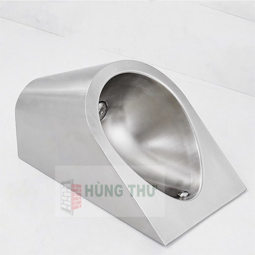 Bồn tiểu nam Swass inox 304 STN-8106 có kèm van cảm ứng ( màu INOX mờ)