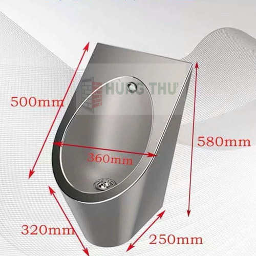 Thông số kĩ thuật Bồn tiểu nam Swass inox 304 STN-8107