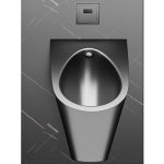 Bồn tiểu nam Swass  inox 304 STN-8108 có kèm van cảm ứng ( màu xám đen)