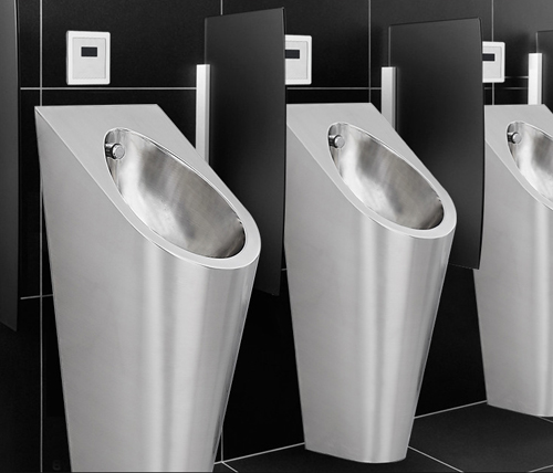 Bồn tiểu nam SWASS đặt sàn INOX 304 STN-8112 ( thoát ngang )