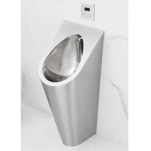 Bồn tiểu nam SWASS đặt sàn INOX 304 STN-8109 kèm van cảm ứng ( Thoát tường)