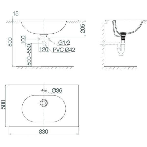 Chậu bán dương bàn CB69