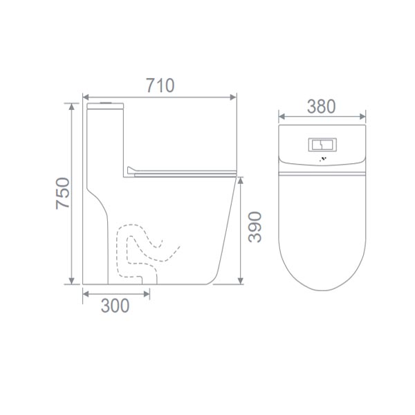 Bồn cầu liền khối EB559/UF