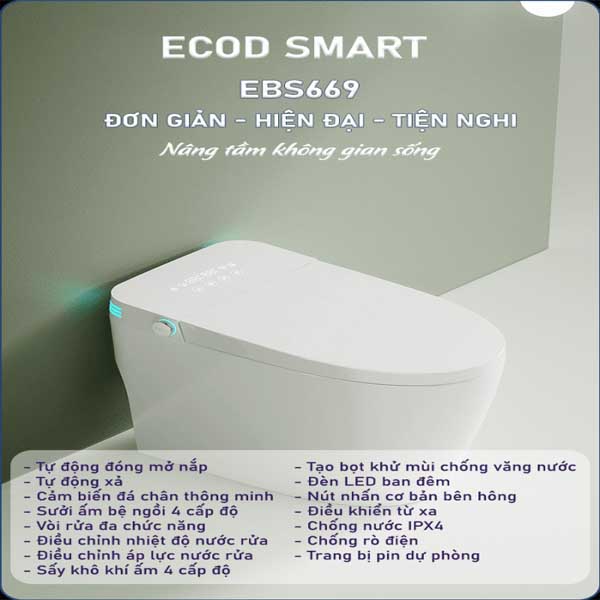Bồn cầu điện tử EBS669