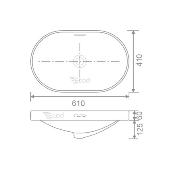Chậu bán âm EC-C1L