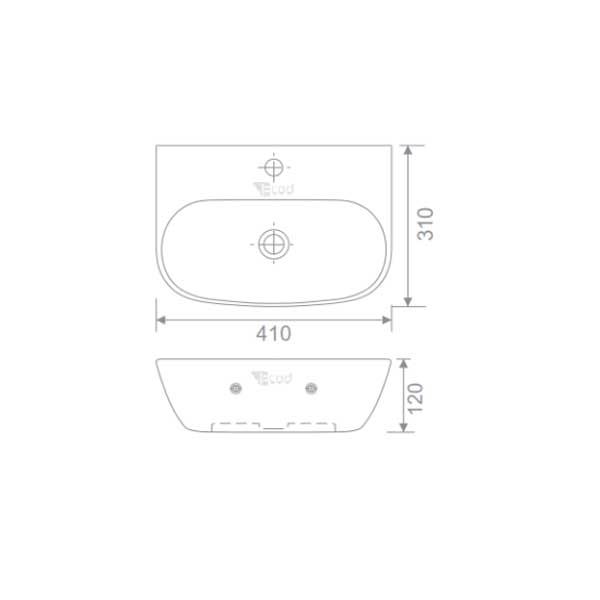 Chậu treo tường hoặc đặt bàn EC146