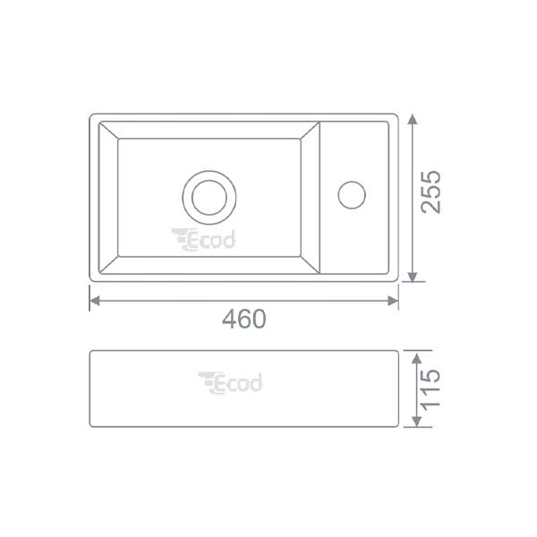 Chậu đặt bàn ECD130