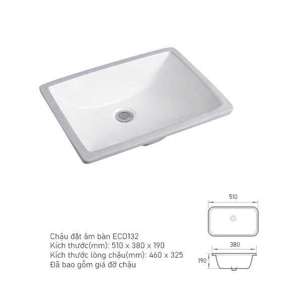 Chậu đặt âm bàn ECD132