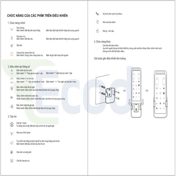 Nắp rửa điện tử EBN282E