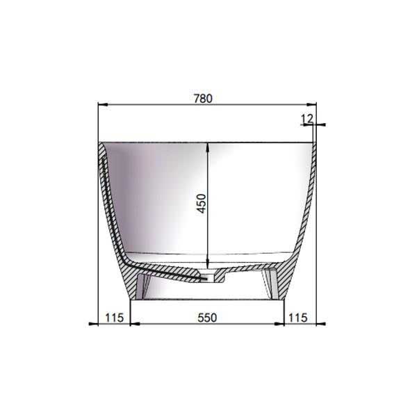 Bồn tắm solid surface PYS8845