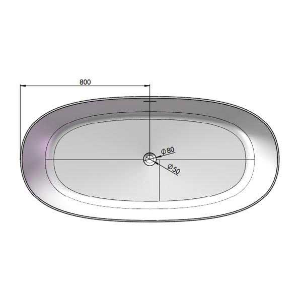 Bồn tắm solid surface PYS8845