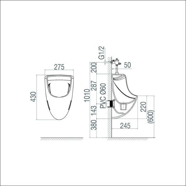Tiểu nam treo tường TT3