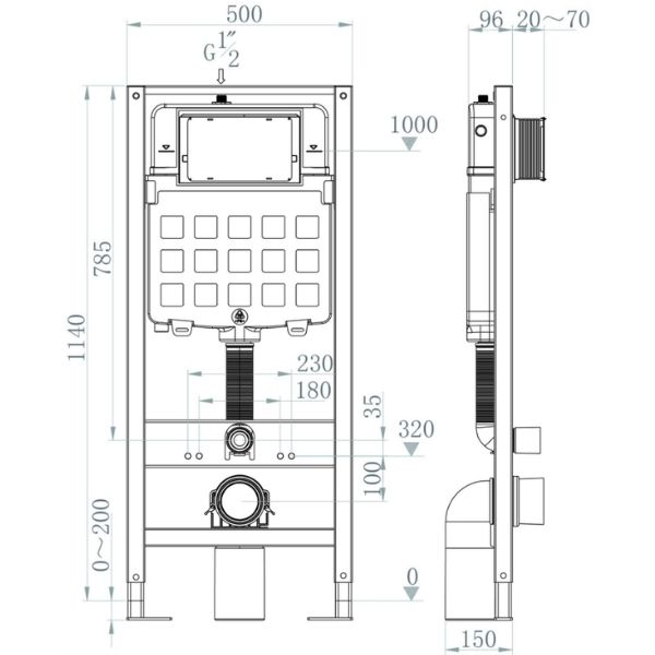 Bàn cầu treo tường V901