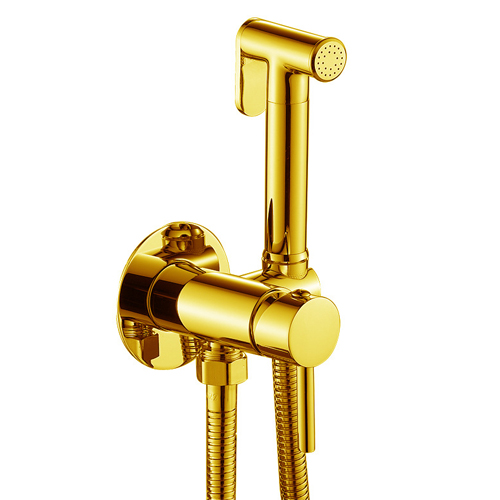 Vòi xịt vệ sinh nóng lạnh âm tường Swass VXA-106 YB ( vàng bóng) 1 Vòi xịt vệ sinh nóng lạnh âm tường Swass VXA-106 YB