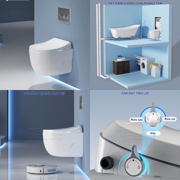 Bồn cầu Ecod treo tường EB266/EBK266/EBN559E