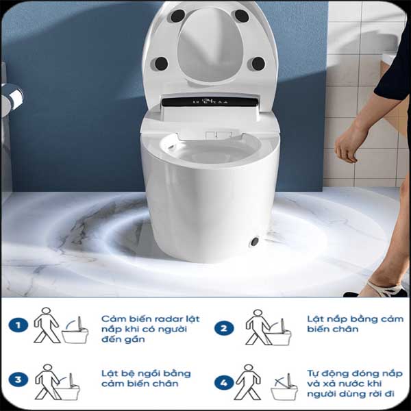 Bàn cầu điện tử EBS589