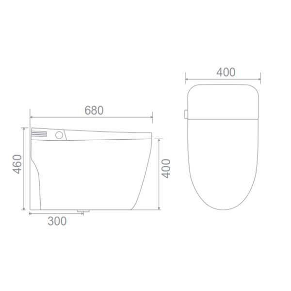 Bồn cầu điện tử EBS669