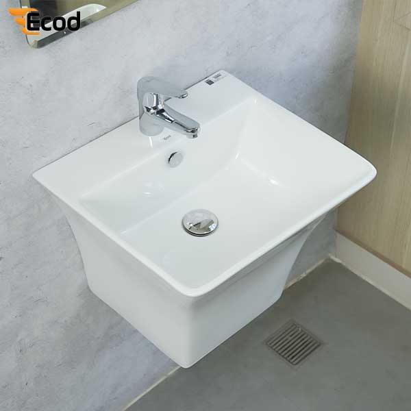 Chậu Ecod treo tường liền khối EC6002