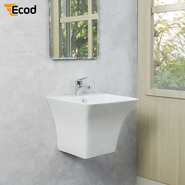 Chậu Ecod treo tường liền khối EC6002