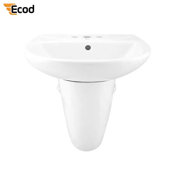 Chậu treo tường chân lửng ECD124 - 3 Lỗ