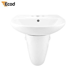 Chậu treo tường chân lửng ECD124 - 3 Lỗ
