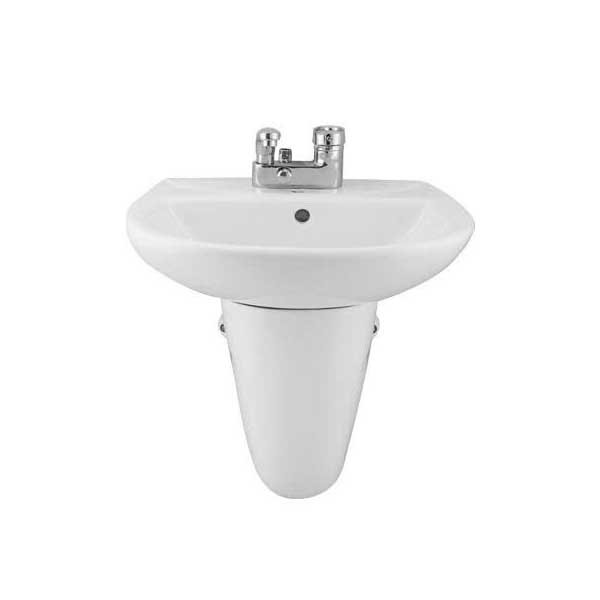 Chậu treo tường chân lửng ECD124 - 3 Lỗ